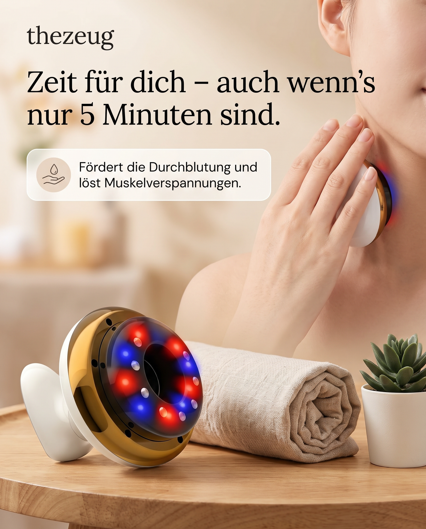 MeridianFlow – Massagebürste für Bauch, Rücken &amp; Ganzkörper