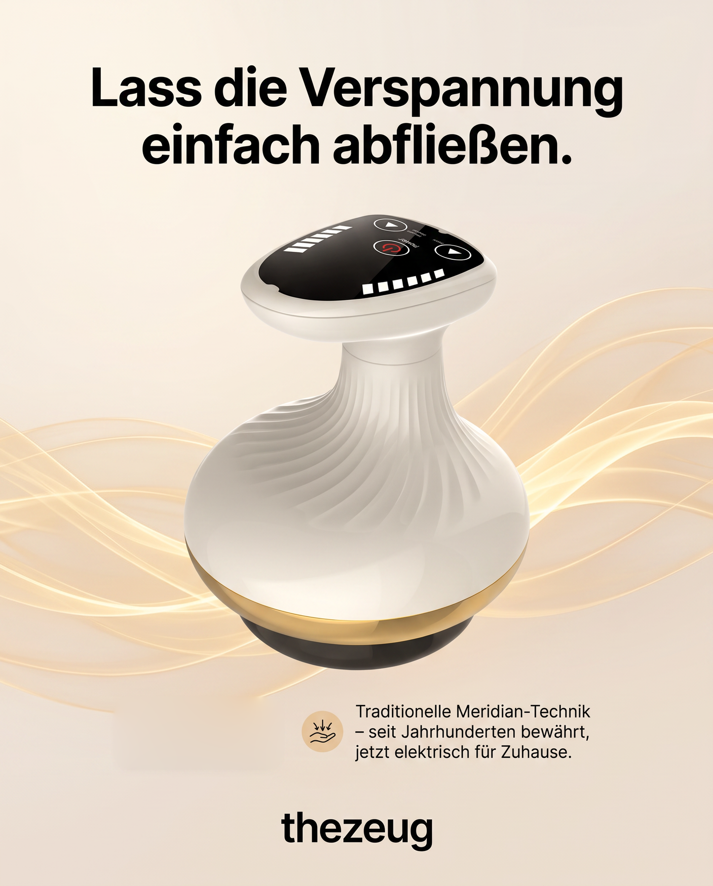 MeridianFlow – Massagebürste für Bauch, Rücken &amp; Ganzkörper